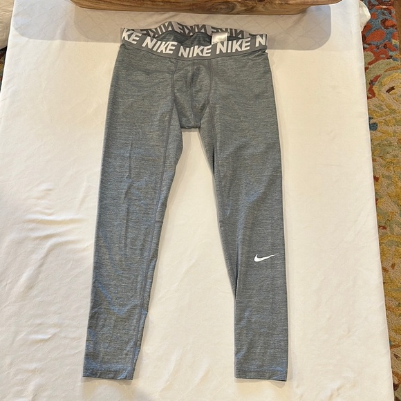 Nike Pro Men's‎ XL Base Layer Tights 896747-065 Gray Dri Fit XL EUC - Picture 1 of 5